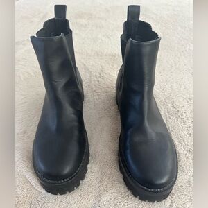BP Black Vegan Leather Women’s Chelsea  Boots Size 8.5